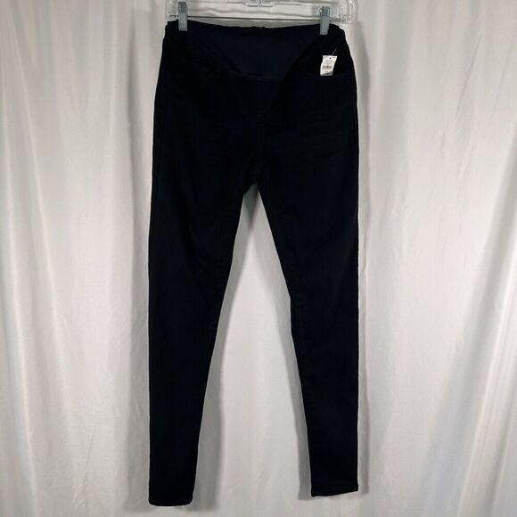 New Gap Maternity Jeggings Women's 27 4L Long Black Pull On Stretchy 30" Inseam - Picture 1 of 7